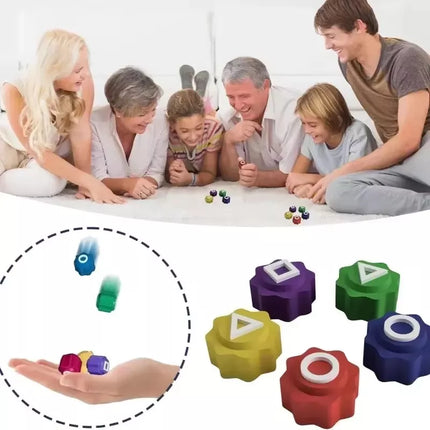 Kit De 5 Juegos Tradicionales Coreanos Gonggi Trompo Ddaji Juego del Calamar