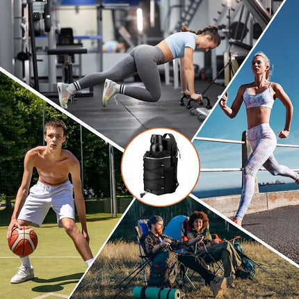 Bolsa Magnetica Porta Termo Botella Accesorios Gym Correa