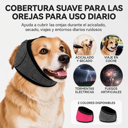 Orejeras Elasticas Perros Proteccion Ruido Capucha Baño