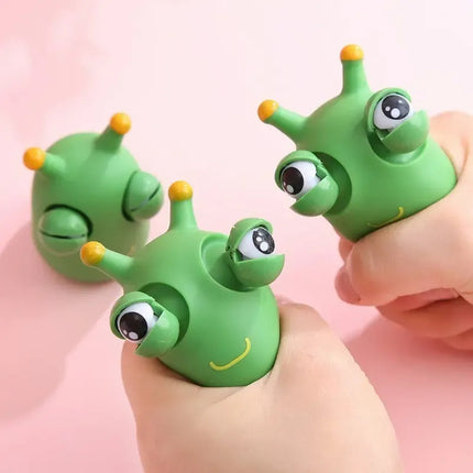 Squishy Antiestrés Gusano Ojos Saltones Sensorial Juguete