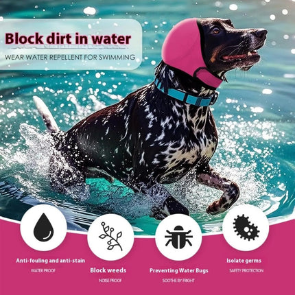 Orejeras Elasticas Perros Proteccion Ruido Capucha Baño