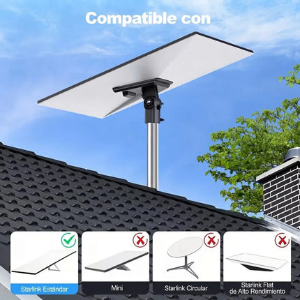 Adaptador De Tubo Starlink Gen 3 Soporte Antena Techo Base