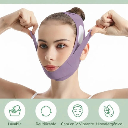 Faja Adelgaza Cara Reducir Papada Banda Estiramiento Facial