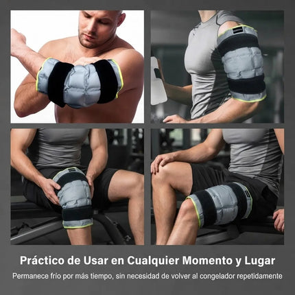 Almohadilla Termica Frio Calor Compresa Con Correas Rodilla