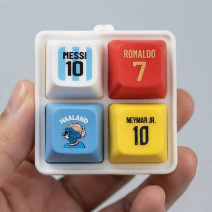 Llavero Fidget Teclado Futbol Sonidos Siuu Cr7 Messi Haaland
