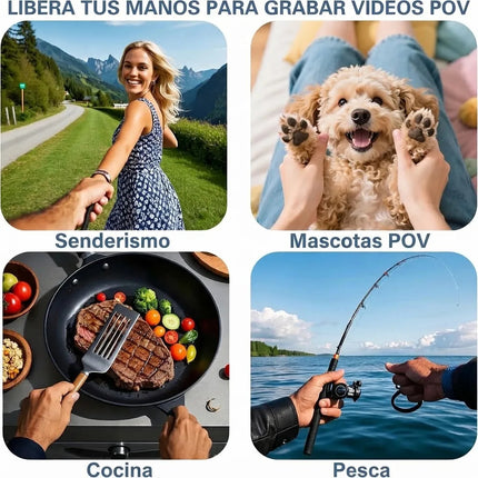 Soporte Magnetico Cuello Magsafe Tripode Celular Camara Pov