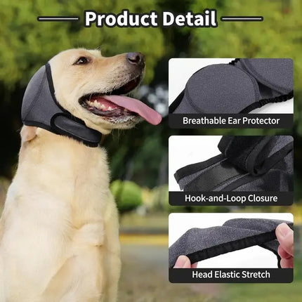 Orejeras Elasticas Perros Proteccion Ruido Capucha Baño