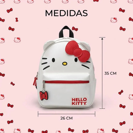 Mochila Hello Kitty Escolar Niña Mujer Regreso A Clases 35cm