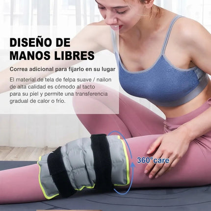 Almohadilla Termica Frio Calor Compresa Con Correas Rodilla