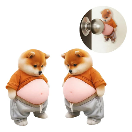 Pegatina 3d Shiba Inu Tope Puerta Decoracion Muebles Celular
