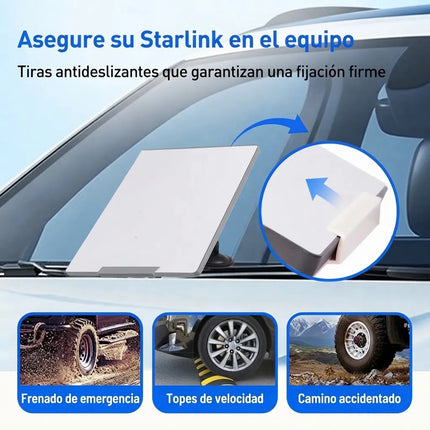 Soporte De Ventosa Starlink Mini Auto Base Angulo Ajustable