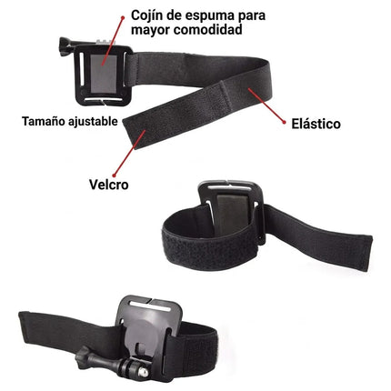 Soporte Muñequera Correa Para Gopro 13-9 Cámaras De Acción