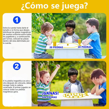 Juego De Mesa Magnético Con Imanes 20 Piezas De Estrategia