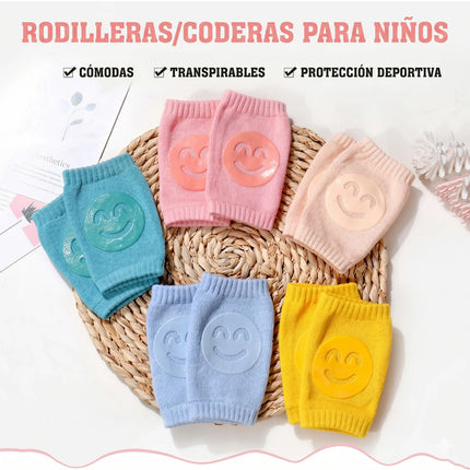 Rodilleras Para Bebé Gateo Antideslizante Protector Algodón