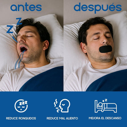 30 Cintas Antironquidos Bucales Parches Para Dormir Mejor