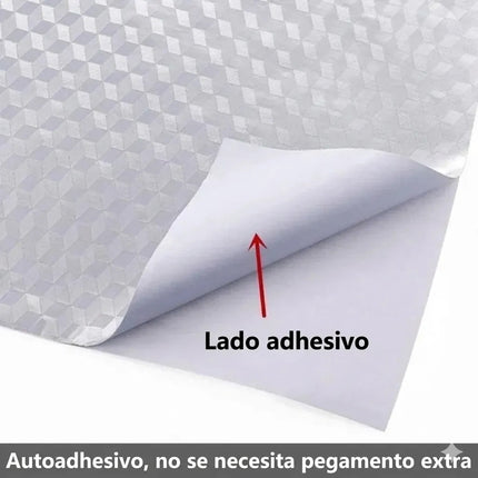 1m Papel Tapiz Aluminio Cocina Adhesivo Antigrasa Resistente