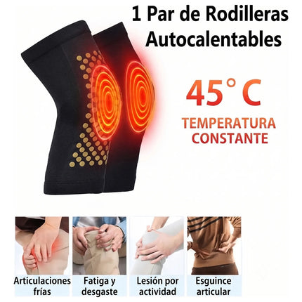 Par Rodilleras Compresion Turmalina Ajenjo Alivio De Dolor