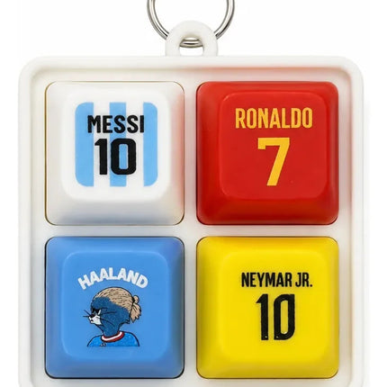 Llavero Fidget Teclado Futbol Sonidos Siuu Cr7 Messi Haaland