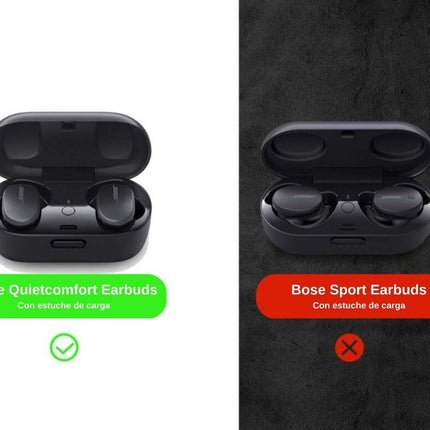 Funda Carcasa De Silicon Para Earbuds Bose Quietcomfort Audifonos