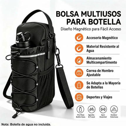 Bolsa Magnetica Porta Termo Botella Accesorios Gym Correa