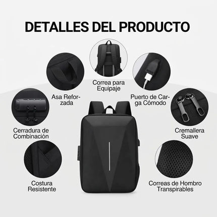 Mochila Protectora Dura Starlink Mini Bolsa Antirrobo Usb