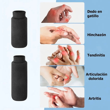 2 Fundas De Hielo Para Dedos Gel Terapia Frio Calor Artritis