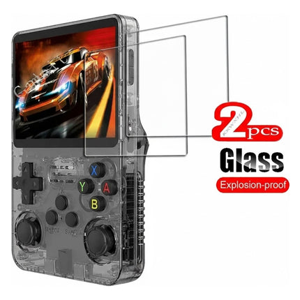 2 Micas De Cristal Templado Para Consolas R36s R35s Rgb20s