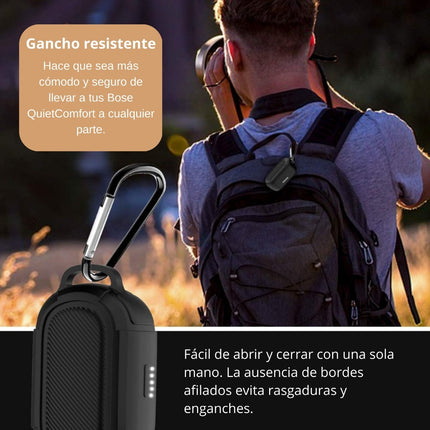 Funda Carcasa De Silicon Para Earbuds Bose Quietcomfort Audifonos
