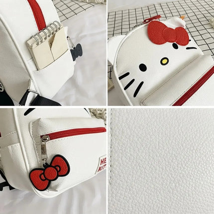 Mochila Hello Kitty Escolar Niña Mujer Regreso A Clases 35cm