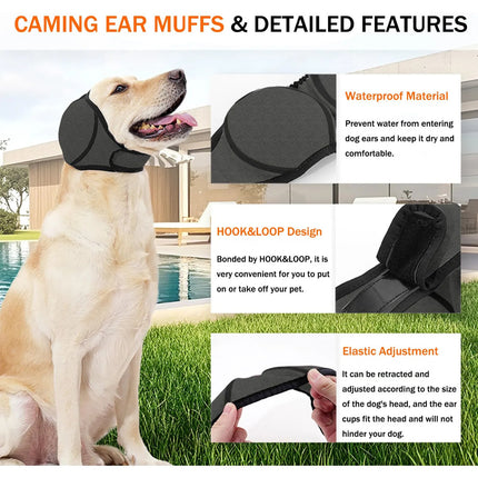 Orejeras Elasticas Perros Proteccion Ruido Capucha Baño
