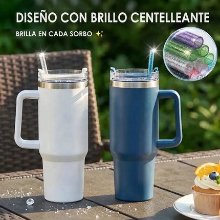 Kit 6 Popotes Brillo+6 Tapas+cepillo Para Stanley 40 30 20oz