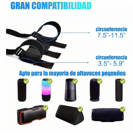 Soporte Correa Ajustable Universal Bicicleta Bocina Botella