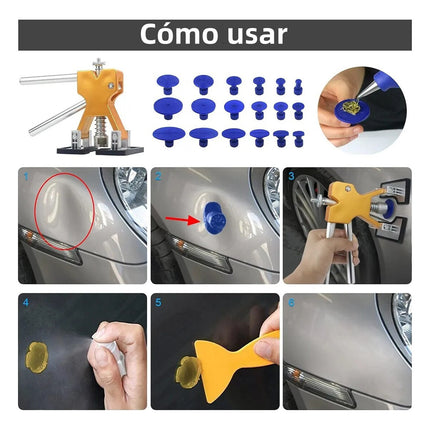 Kit Reparación Abolladuras Carro Sin Pintura Carroceria Diy