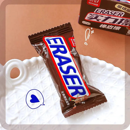 Borrador Escolar Goma De Borrar Forma De Chocolate Snickers
