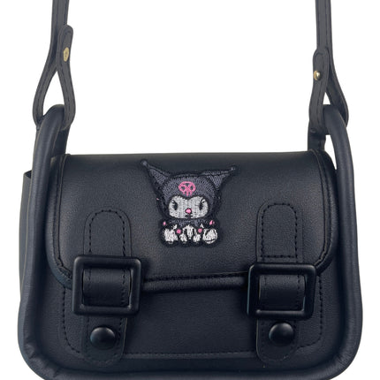 Bolso De Hombro Con Correa Kuromi Bolso Negro Kawaii Cute