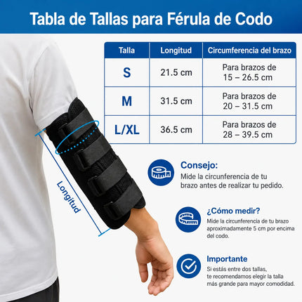 Soporte Inmovilizador De Codo Ajustable Estabilizador Ferula