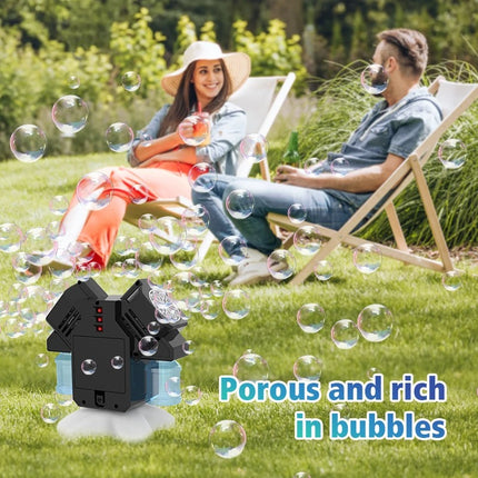 Máquina De Burbujas Doble Salida 360 Juguetes Niños Fiestas