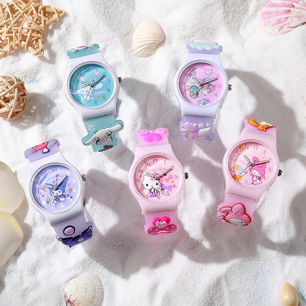 Reloj De Hello Kitty Kuromi Infantil Niñas Con Caja Regalo