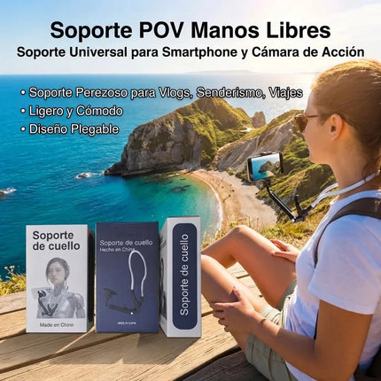 Soporte Magnetico Cuello Magsafe Tripode Celular Camara Pov