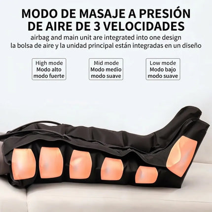 Masajeador Electrico De Pies Piernas Botas Aire Compresion