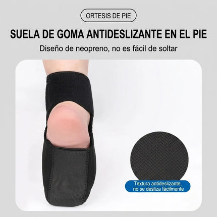 Férula Corrector Pie Caído Soporte Fasciti Plantar Ajustable