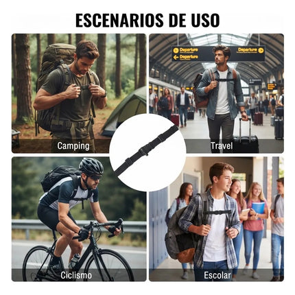 Correa Para Mochila Ajustable Pecho Antideslizante Camping
