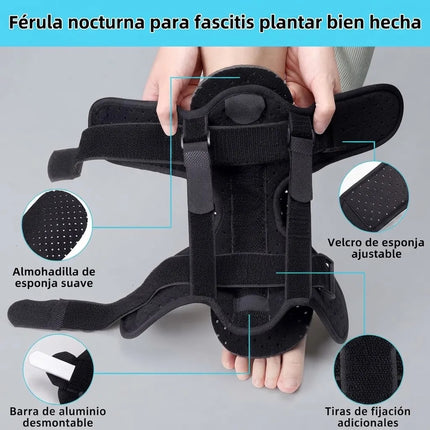 Férula Pie Caido Fascitis Plantar Soporte Rigido Ajustable