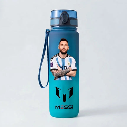 Bule Agua Messi Niños Escuela Regreso Clases Botella Correa