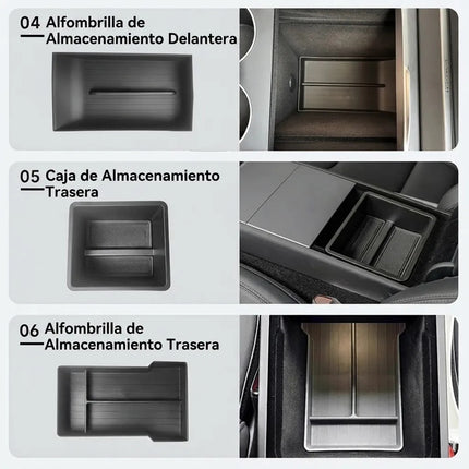 Organizador Consola Central Tesla Model Y Juniper 2025-2026