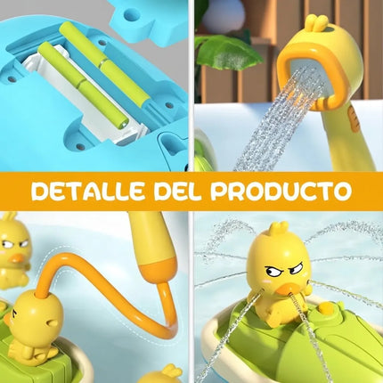 Juguete Baño Bebé Patito Amarillo Ducha Rociador Agua Tina