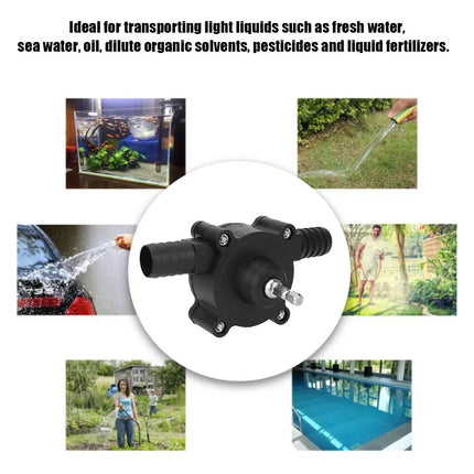Mini Bomba De Agua Eléctrica Portátil Autocebante Taladro