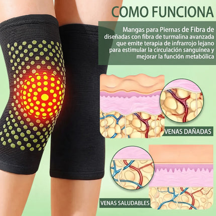 Par Rodilleras Compresion Turmalina Ajenjo Alivio De Dolor