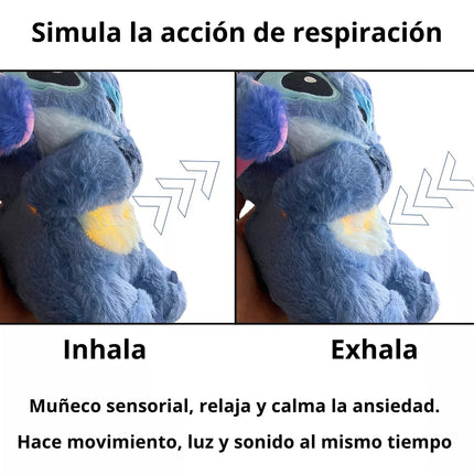 Peluche Stitch Respirador para Bebes y Adultos para Ansiedad Dormir