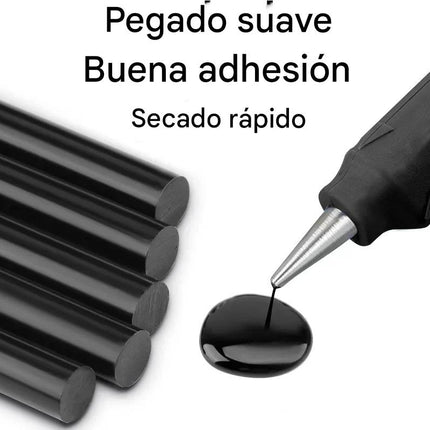 10 Barras Para Pistola De Silicona Pegamento Negro Caliente